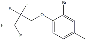 2-bromo-4-methyl-1-(2,2,3,3-tetrafluoropropoxy)benzene Struktur