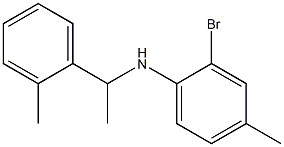 2-bromo-4-methyl-N-[1-(2-methylphenyl)ethyl]aniline Struktur