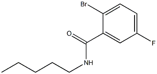 2-bromo-5-fluoro-N-pentylbenzamide Struktur