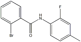 2-bromo-N-(2-fluoro-4-methylphenyl)benzamide Struktur