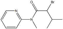 2-bromo-N,3-dimethyl-N-(pyridin-2-yl)butanamide Struktur