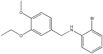 2-bromo-N-[(3-ethoxy-4-methoxyphenyl)methyl]aniline Struktur