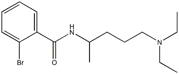 2-bromo-N-[4-(diethylamino)-1-methylbutyl]benzamide Struktur