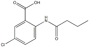 2-butanamido-5-chlorobenzoic acid Struktur