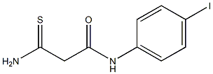 2-carbamothioyl-N-(4-iodophenyl)acetamide Struktur