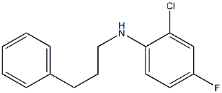 2-chloro-4-fluoro-N-(3-phenylpropyl)aniline Struktur