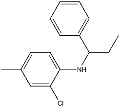 2-chloro-4-methyl-N-(1-phenylpropyl)aniline Struktur