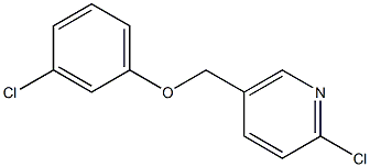 2-chloro-5-(3-chlorophenoxymethyl)pyridine Struktur