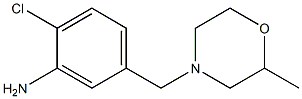 2-chloro-5-[(2-methylmorpholin-4-yl)methyl]aniline Struktur