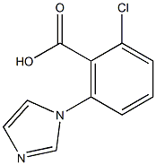 2-chloro-6-(1H-imidazol-1-yl)benzoic acid Struktur