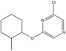 2-chloro-6-[(2-methylcyclohexyl)oxy]pyrazine Struktur