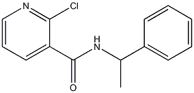 2-chloro-N-(1-phenylethyl)pyridine-3-carboxamide Struktur