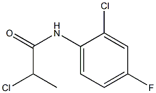 2-chloro-N-(2-chloro-4-fluorophenyl)propanamide Struktur