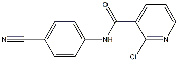 2-chloro-N-(4-cyanophenyl)pyridine-3-carboxamide Struktur