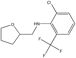 2-chloro-N-(oxolan-2-ylmethyl)-6-(trifluoromethyl)aniline Struktur