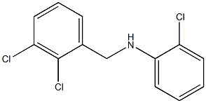 2-chloro-N-[(2,3-dichlorophenyl)methyl]aniline Struktur