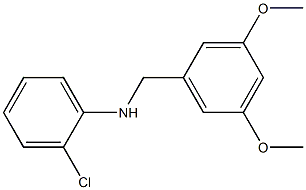 2-chloro-N-[(3,5-dimethoxyphenyl)methyl]aniline Struktur