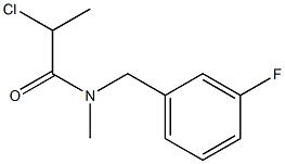 2-chloro-N-[(3-fluorophenyl)methyl]-N-methylpropanamide Struktur