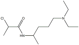 2-chloro-N-[5-(diethylamino)pentan-2-yl]propanamide Struktur