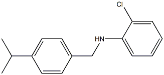 2-chloro-N-{[4-(propan-2-yl)phenyl]methyl}aniline Struktur