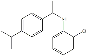 2-chloro-N-{1-[4-(propan-2-yl)phenyl]ethyl}aniline Struktur