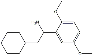 2-cyclohexyl-1-(2,5-dimethoxyphenyl)ethan-1-amine Struktur