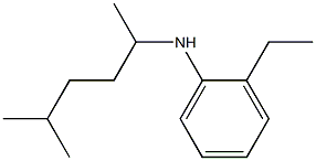 2-ethyl-N-(5-methylhexan-2-yl)aniline Struktur