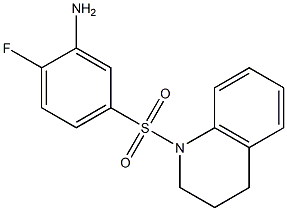 2-fluoro-5-(1,2,3,4-tetrahydroquinoline-1-sulfonyl)aniline Struktur