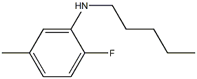 2-fluoro-5-methyl-N-pentylaniline Struktur