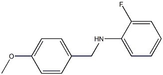 2-fluoro-N-[(4-methoxyphenyl)methyl]aniline Struktur