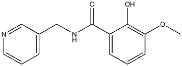 2-hydroxy-3-methoxy-N-(pyridin-3-ylmethyl)benzamide Struktur