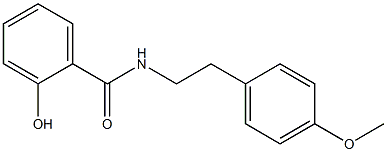 2-hydroxy-N-[2-(4-methoxyphenyl)ethyl]benzamide Struktur