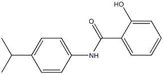 2-hydroxy-N-[4-(propan-2-yl)phenyl]benzamide Struktur