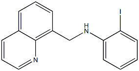 2-iodo-N-(quinolin-8-ylmethyl)aniline Struktur