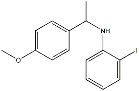 2-iodo-N-[1-(4-methoxyphenyl)ethyl]aniline Struktur