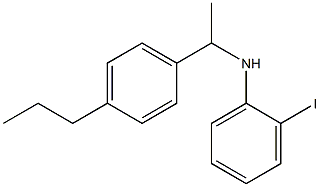 2-iodo-N-[1-(4-propylphenyl)ethyl]aniline Struktur