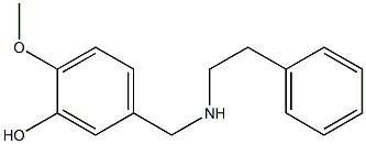 2-methoxy-5-{[(2-phenylethyl)amino]methyl}phenol Struktur