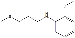 2-methoxy-N-[3-(methylsulfanyl)propyl]aniline Struktur