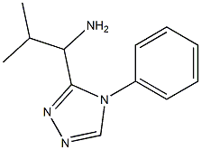 2-methyl-1-(4-phenyl-4H-1,2,4-triazol-3-yl)propan-1-amine Struktur