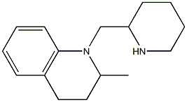 2-methyl-1-(piperidin-2-ylmethyl)-1,2,3,4-tetrahydroquinoline Struktur