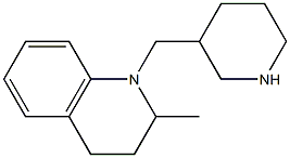 2-methyl-1-(piperidin-3-ylmethyl)-1,2,3,4-tetrahydroquinoline Struktur