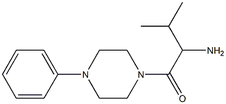 2-methyl-1-[(4-phenylpiperazin-1-yl)carbonyl]propylamine Struktur