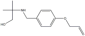 2-methyl-2-({[4-(prop-2-en-1-yloxy)phenyl]methyl}amino)propan-1-ol Struktur