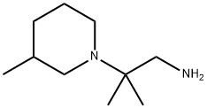 2-methyl-2-(3-methylpiperidin-1-yl)propan-1-amine Struktur