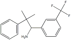 2-methyl-2-phenyl-1-[3-(trifluoromethyl)phenyl]propan-1-amine Struktur