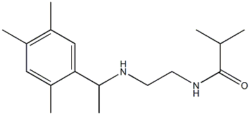 2-methyl-N-(2-{[1-(2,4,5-trimethylphenyl)ethyl]amino}ethyl)propanamide Struktur