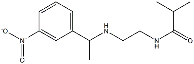 2-methyl-N-(2-{[1-(3-nitrophenyl)ethyl]amino}ethyl)propanamide Struktur