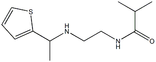 2-methyl-N-(2-{[1-(thiophen-2-yl)ethyl]amino}ethyl)propanamide Struktur