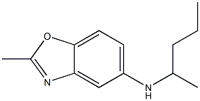 2-methyl-N-(pentan-2-yl)-1,3-benzoxazol-5-amine Struktur