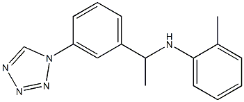 2-methyl-N-{1-[3-(1H-1,2,3,4-tetrazol-1-yl)phenyl]ethyl}aniline Struktur